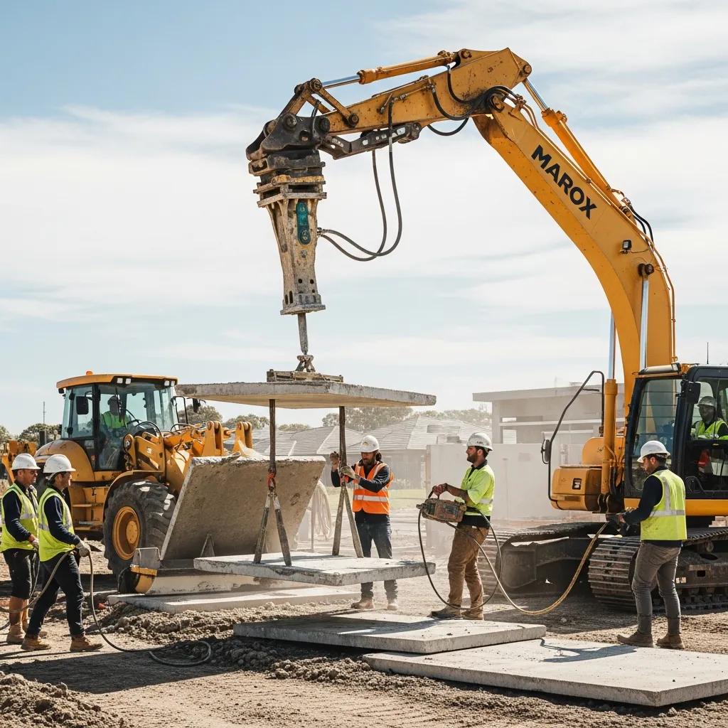 Concrete removal services in action at a construction site in Mount Duneed